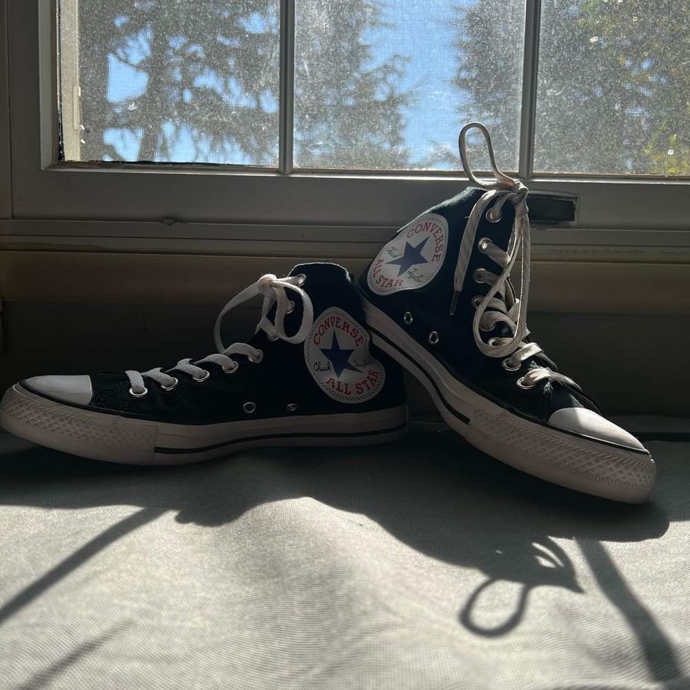 custom asymmetrical laces all star chuck taylor converse high tops